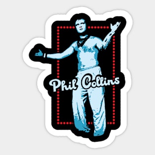 Phil Collins / Retro 80s Fan Art Sticker